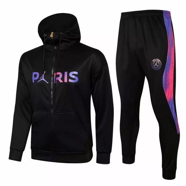 Chaqueta Con Capucha Paris Saint Germain 2021-22 Negro Purpura